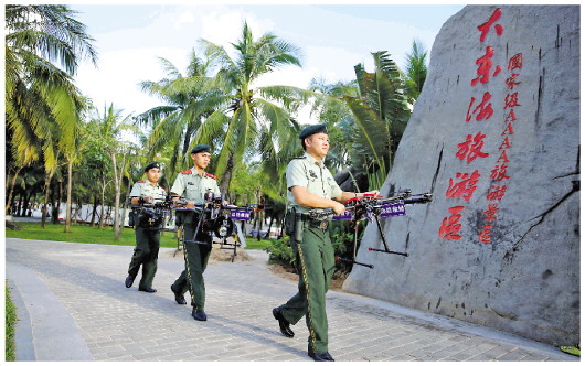 海南三亚海岸线立体化管控模式显成效